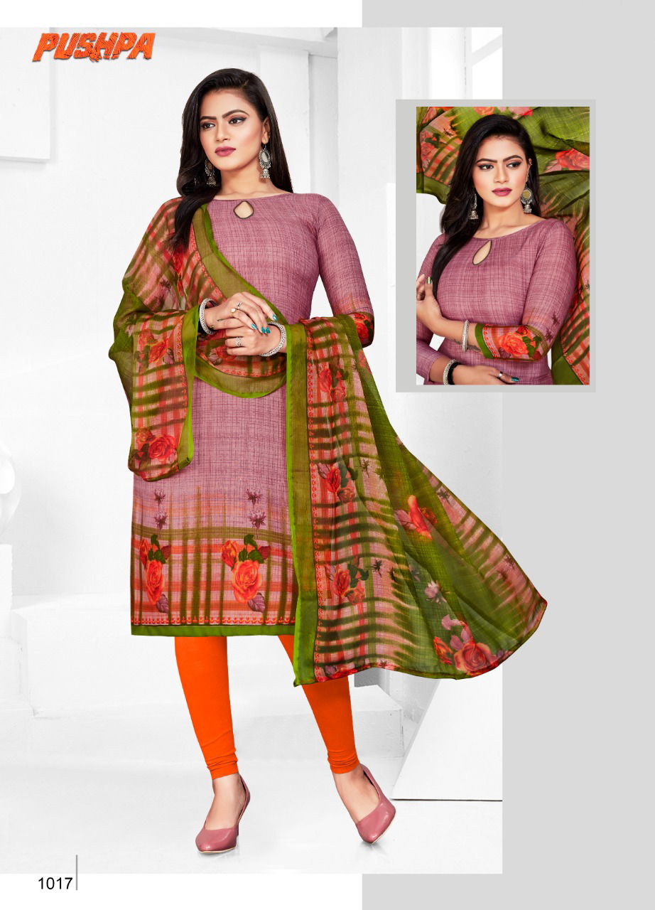 Amit Pushpa 2 Synthethic Casual Daily Wear Cotton Printed Dress Material